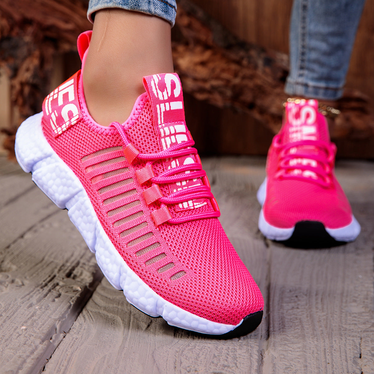 Breathable Mesh Sophie Laurie Casual Running Sneakers
