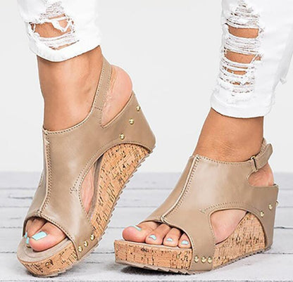 Chic Platform Wedge Sandals Sophie Laurie