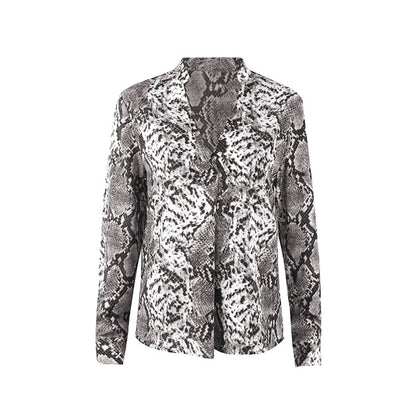 Chic Leopard Print Sophie Laurie Button-Up Top