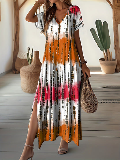 Chic Tie-Dye Maxi Dress Sophie Laurie