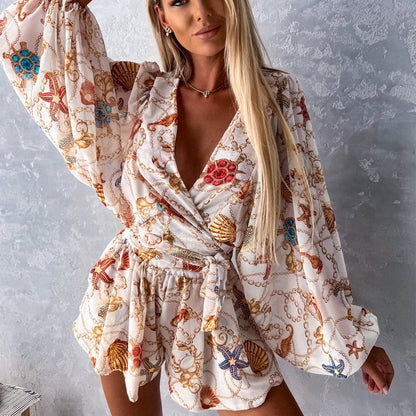 Boho Chic Sophie Laurie Tropical Jumpsuit Set