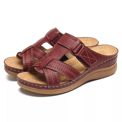 Vintage Wedge Sophie Laurie Slip-On Ladies Sandals