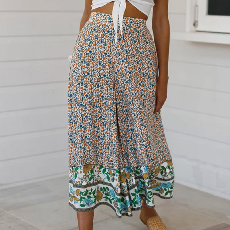 Floral Print Sophie Laurie Straight-Leg Pants