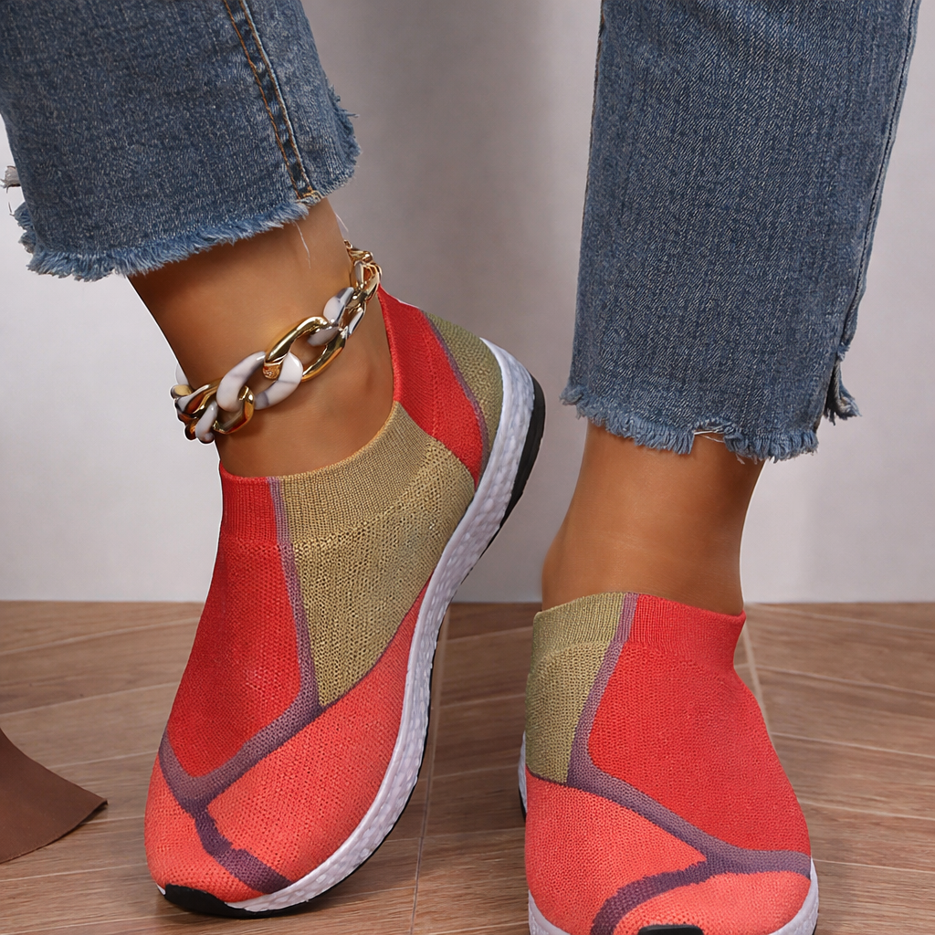 Colorblock Mesh Sneakers by Sophie Laurie