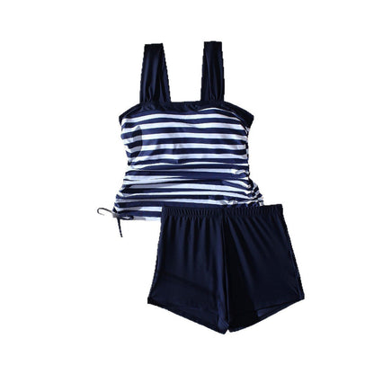 Striped Plus Size Bikini Boxers by Sophie Laurie