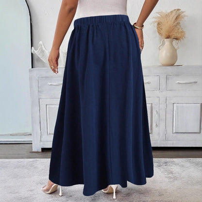 Elegant Navy Flare Skirt by Sophie Laurie