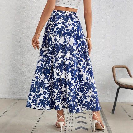 Chic Floral Pleated Skirt by Sophie Laurie