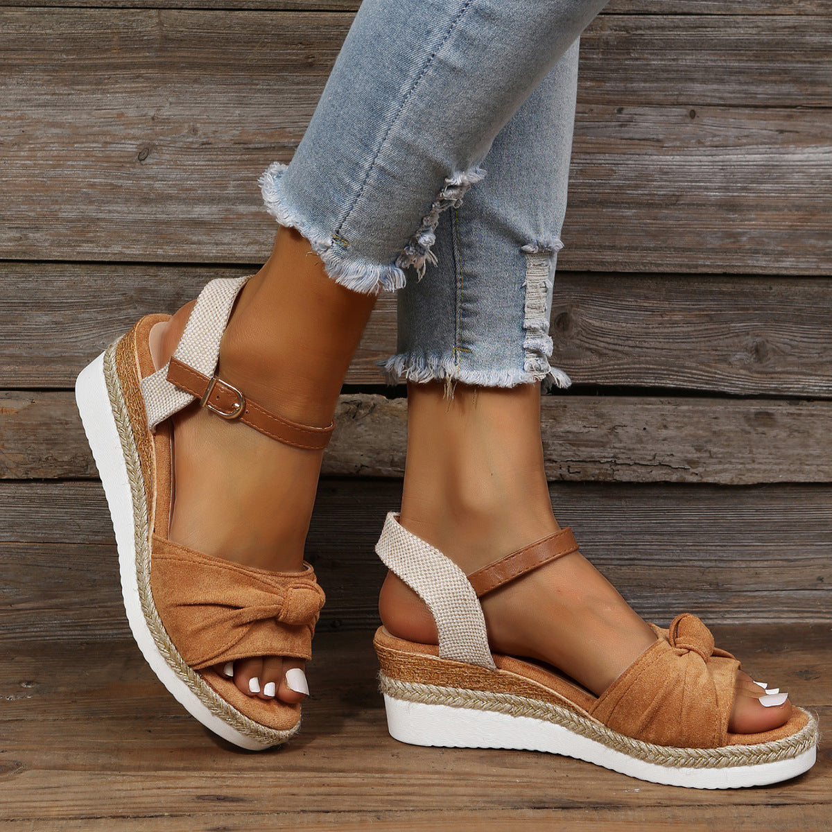 Chic Platform Sandals by Sophie Laurie