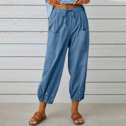 Relaxed Cotton Linen Pants Sophie Laurie