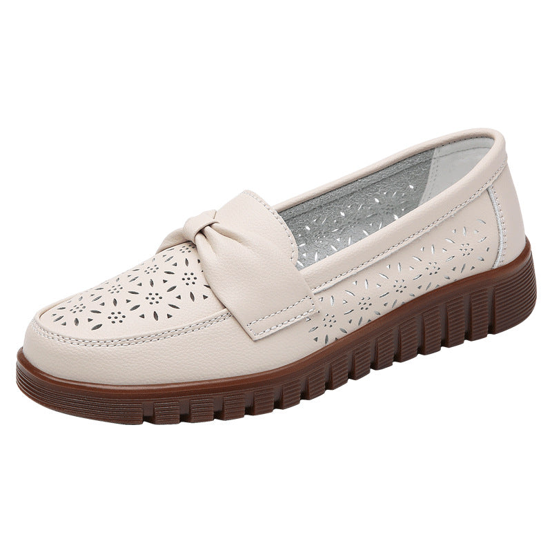 Elegant Comfort Sophie Laurie Flat Leather Loafers