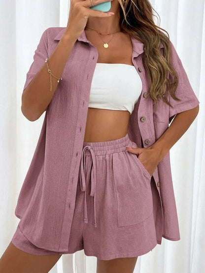Chic Sophie Laurie Shirt & Shorts Set