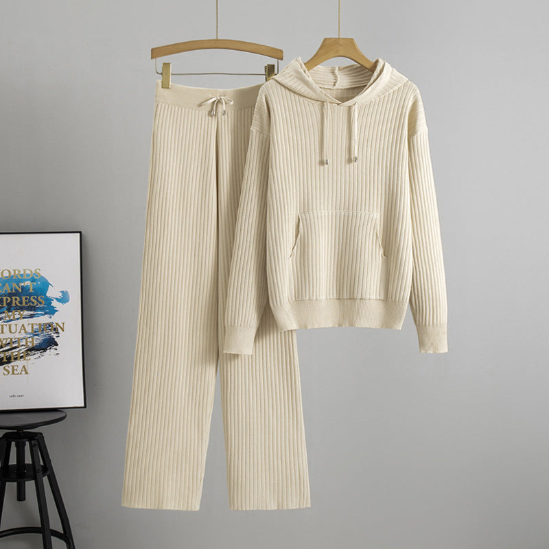 Trendy Hooded Knit Set by Sophie Laurie
