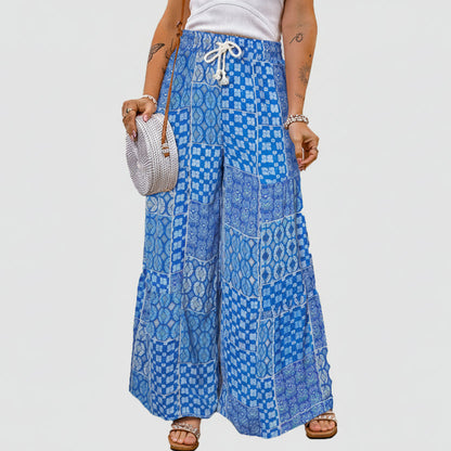 Boho Floral Sophie Laurie Wide Leg Pants