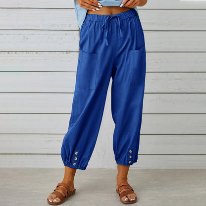 Relaxed Cotton Linen Pants Sophie Laurie