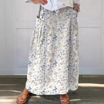 Retro Floral Sophie Laurie Everyday Pocket Skirt