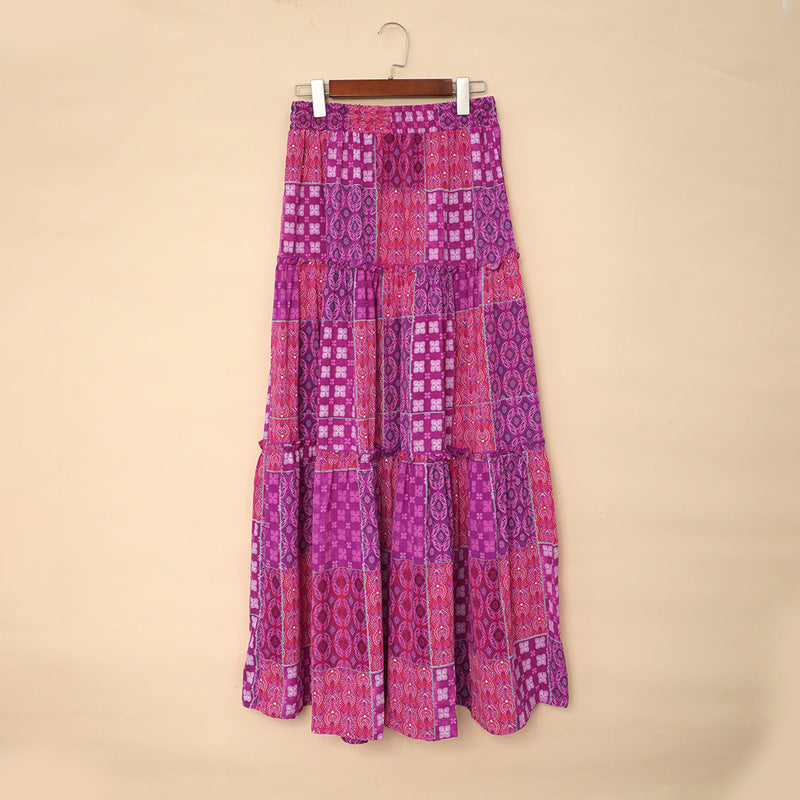 Bohemian Print Sophie Laurie Maxi Skirt