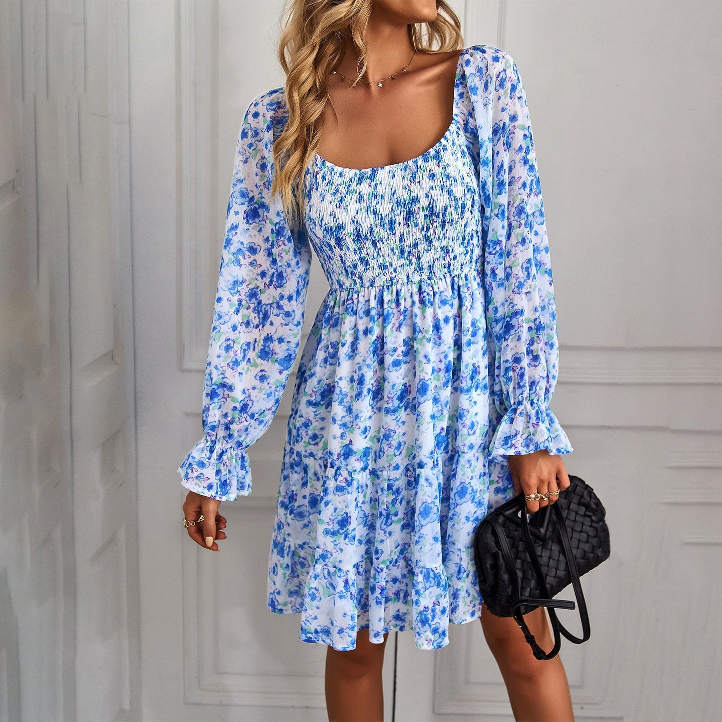 Boho Floral Print Dress Sophie Laurie