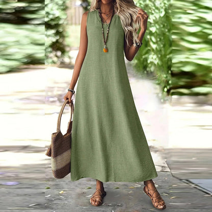 Chic Hemp Sleeveless Dress Sophie Laurie