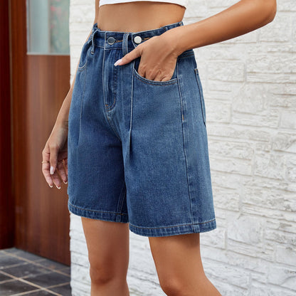 Adjustable Waist Denim Shorts Sophie Laurie Women’s
