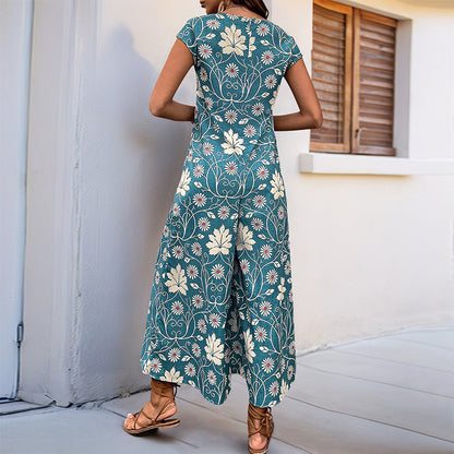 Floral Wide Leg Jumpsuit by Sophie Laurie