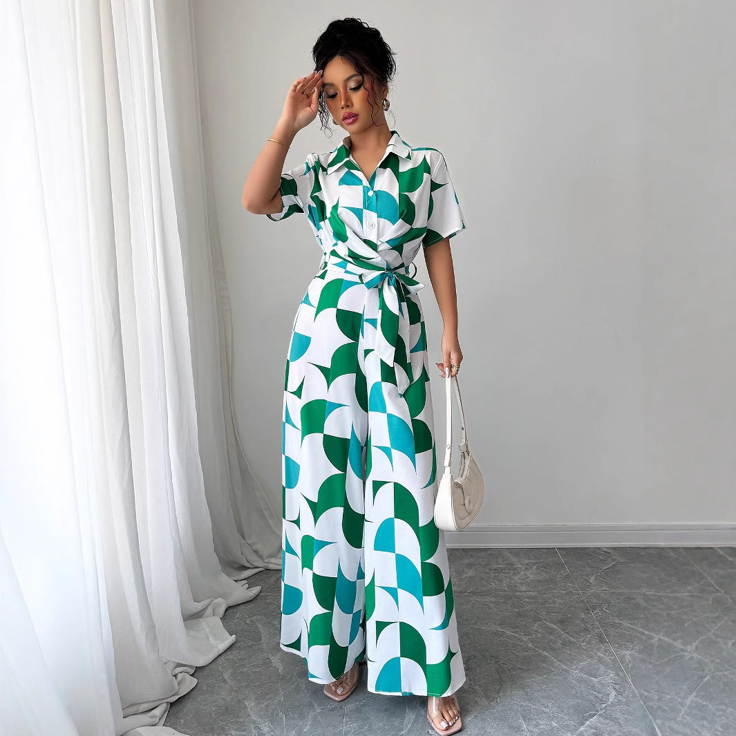 Chic Green Sophie Laurie Wide Leg Jumpsuit