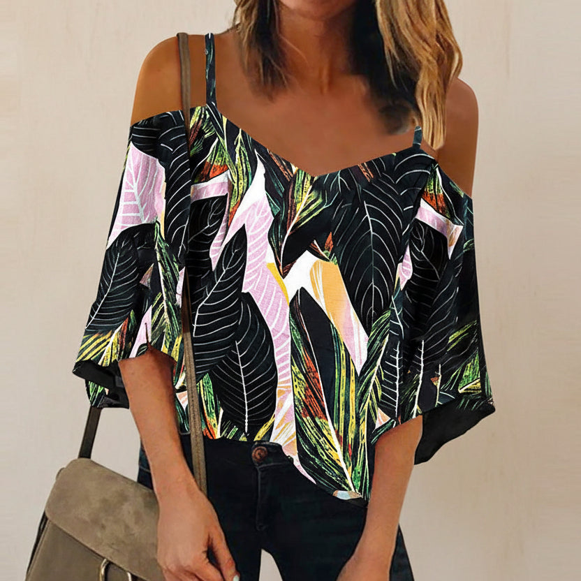 Chic Printed Chiffon Blouse Sophie Laurie