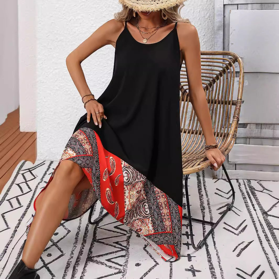 Chic Printed Sling Dress by Sophie Laurie