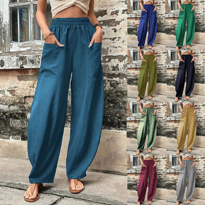 Relaxed Fit Sophie Laurie Harem Pants with Pockets