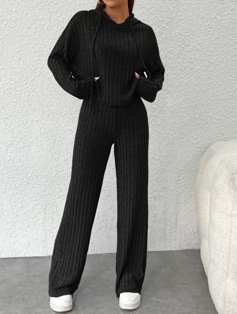 Cozy Striped Sophie Laurie Hoodie Lounge Set
