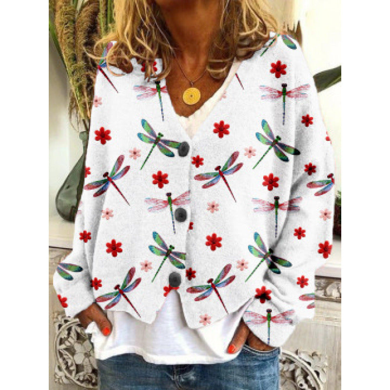 Vibrant Abstract Sophie Laurie Casual Cardigan