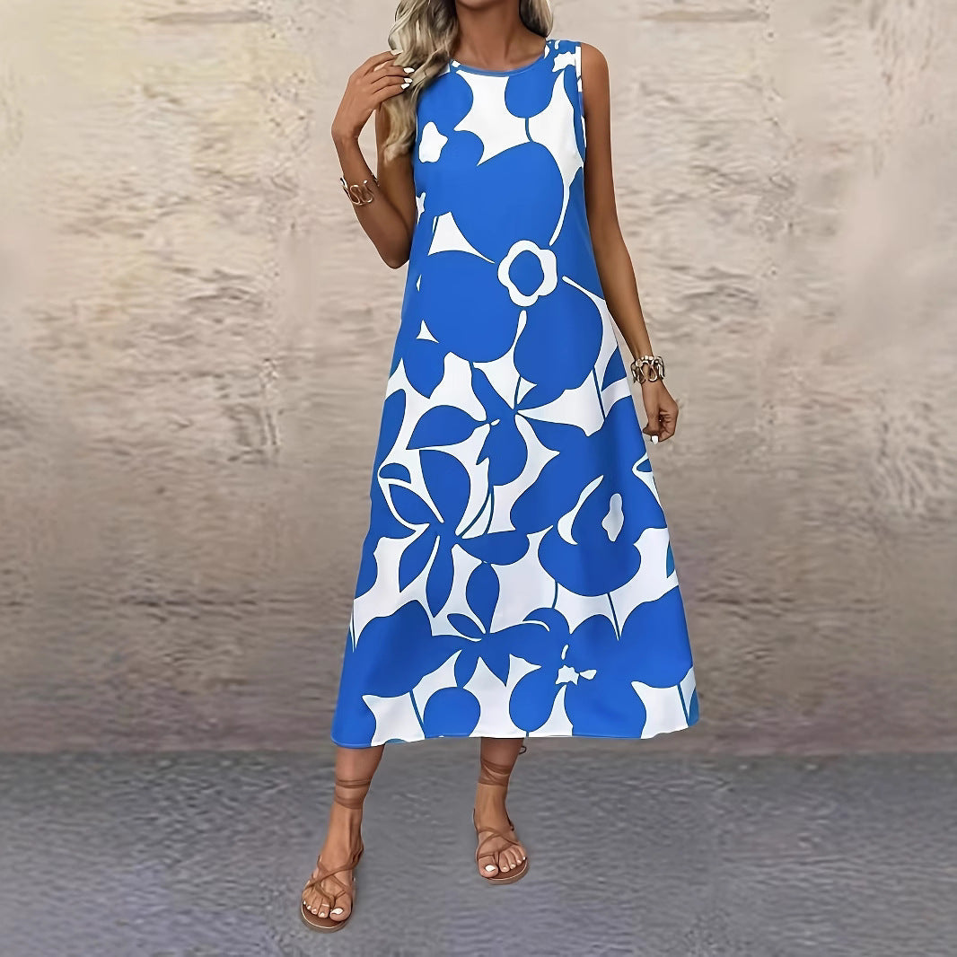 Bold Floral Sophie Laurie Sleeveless Summer Dress