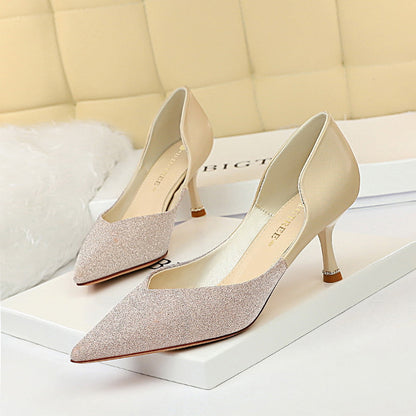Elegant Color Block Heels by Sophie Laurie