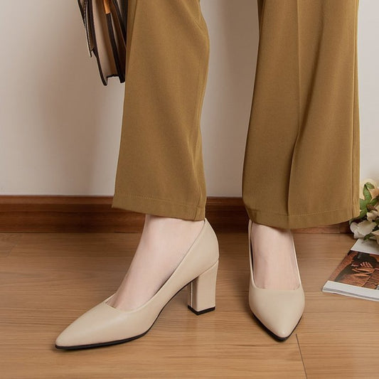 Chic Pointed High Heels by Sophie Laurie