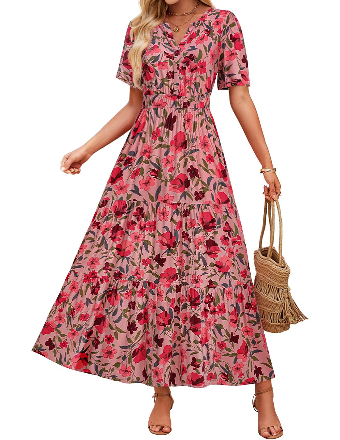 Floral Maxi Dress Sophie Laurie Summer Comfort