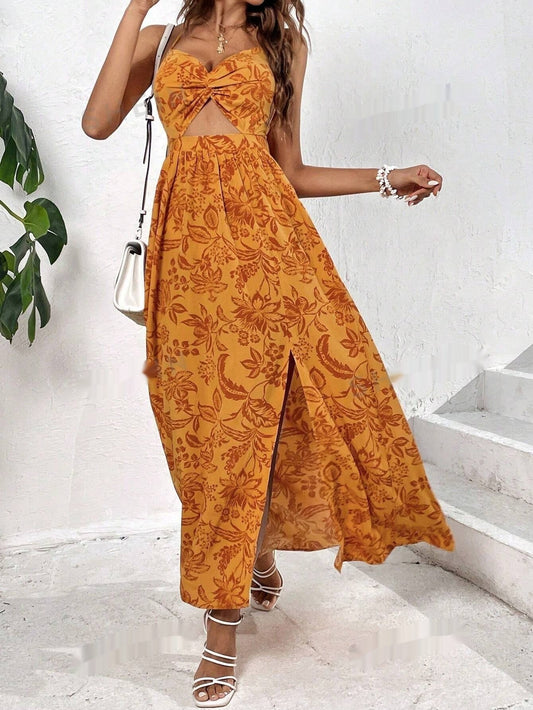Chic Halterneck Sophie Laurie Pleated Midi Dress
