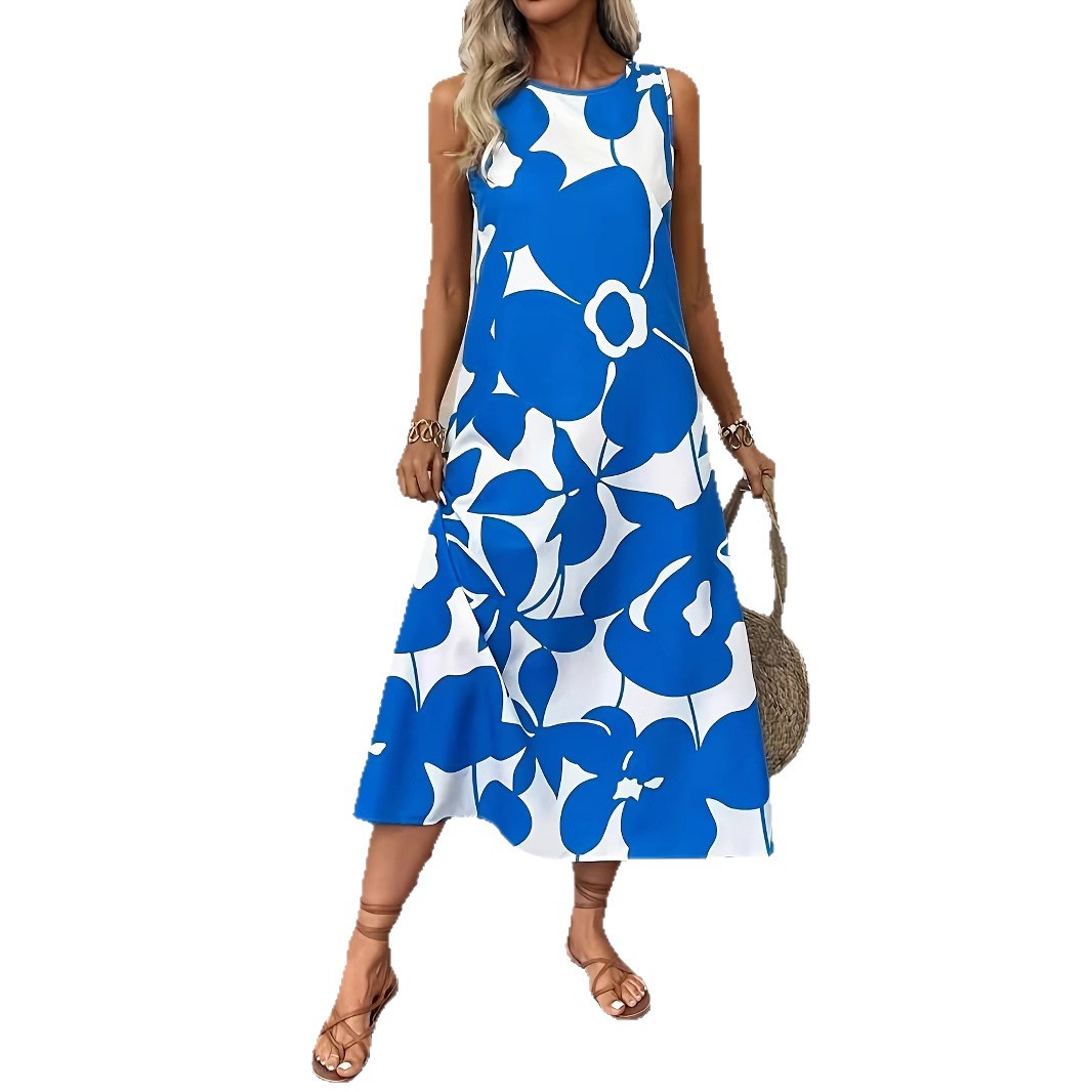 Bold Floral Sophie Laurie Sleeveless Summer Dress