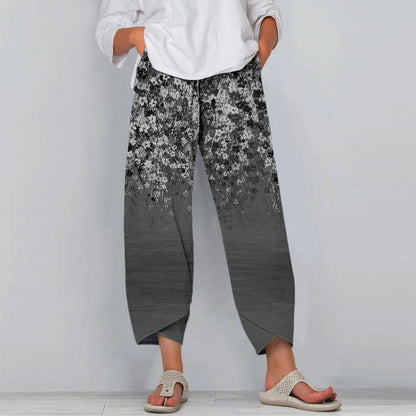 Pinterest-Inspired Floral Casual Pants by Sophie Laurie