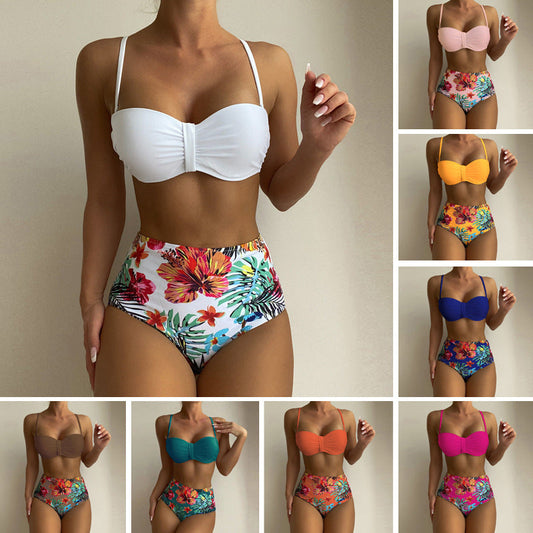 Floral Print High Waist Bikini by Sophie Laurie