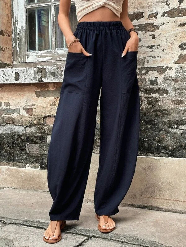 Relaxed Fit Sophie Laurie Harem Pants with Pockets