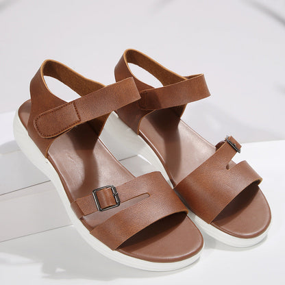 Chic Everyday Sophie Laurie Velcro Wedge Sandals