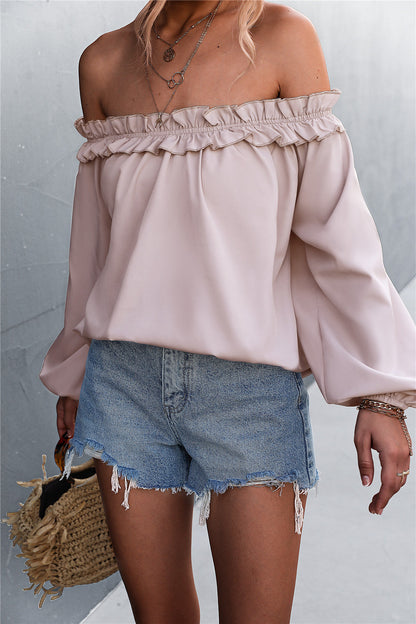 Chic Off-Shoulder Lantern Sleeve Top Sophie Laurie