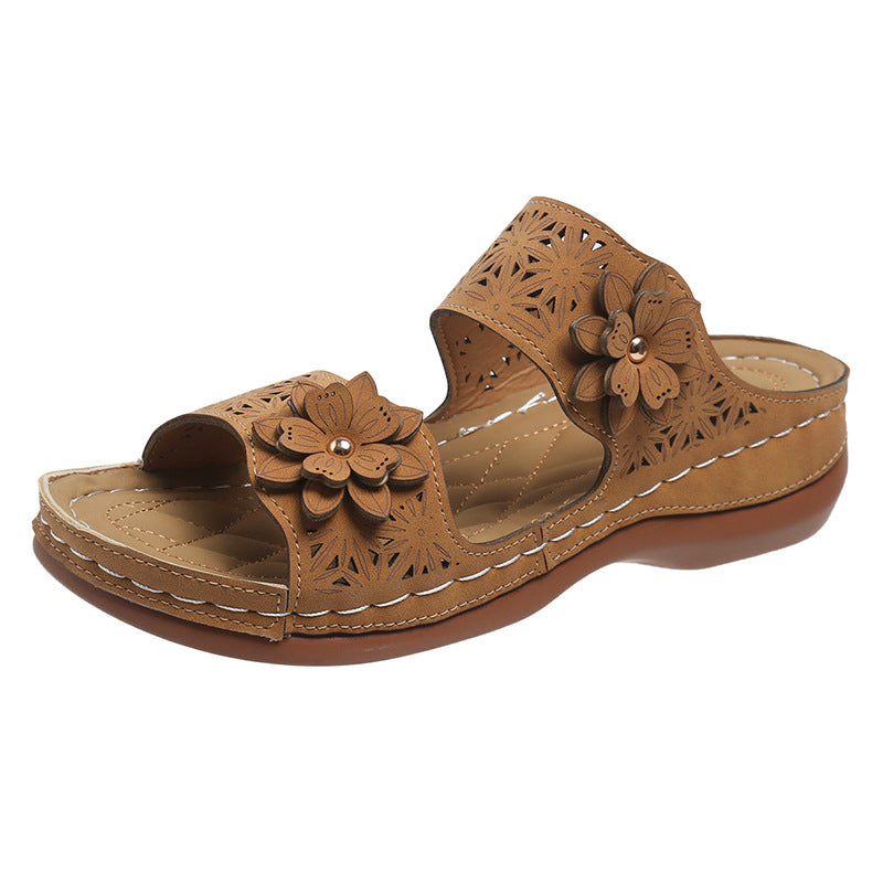 Pinterest-Inspired Sophie Laurie Floral Flat Sandals