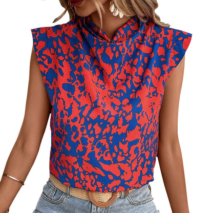 Vibrant Graffiti Print Sophie Laurie Summer Blouse
