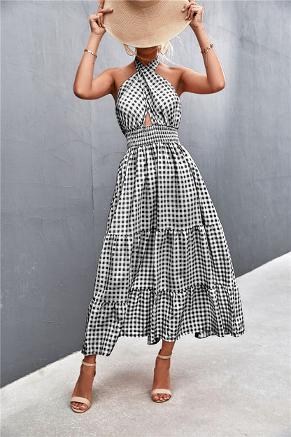 Chic Halter Backless Dress by Sophie Laurie