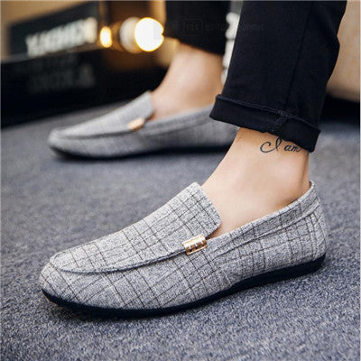 Striped Canvas Loafers Sophie Laurie Men's Shoes