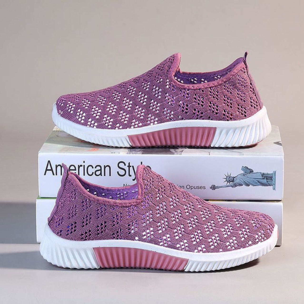 Breathable Mesh Sophie Laurie Everyday Slip-On Shoes