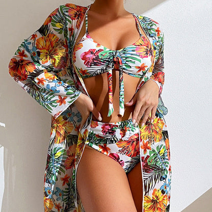 Floral Split Bikini Set by Sophie Laurie