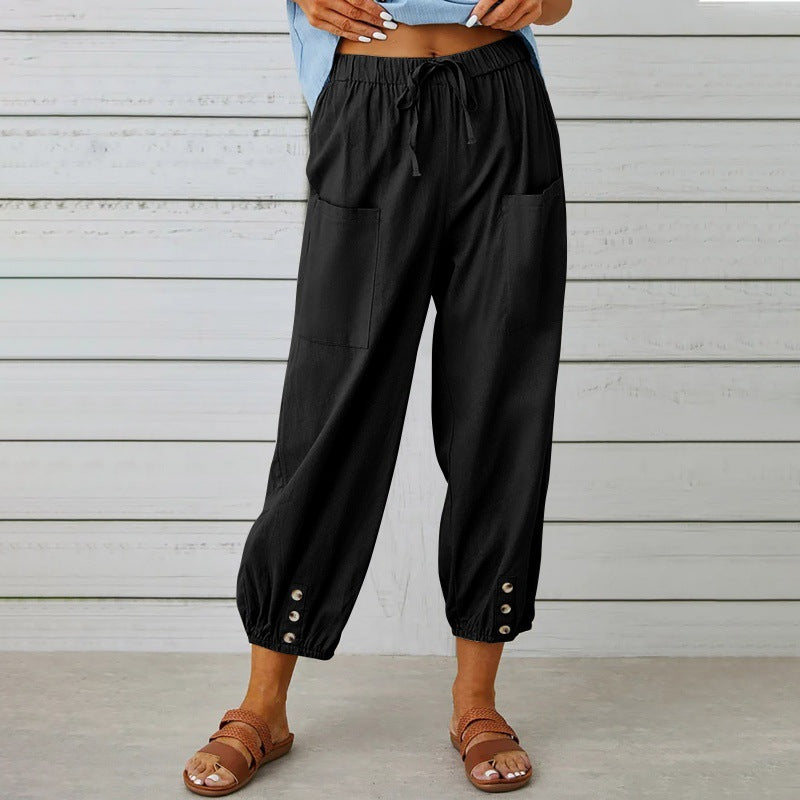Relaxed Cotton Linen Pants Sophie Laurie