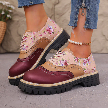 Chic Floral Sophie Laurie Plus-Size Casual Shoes