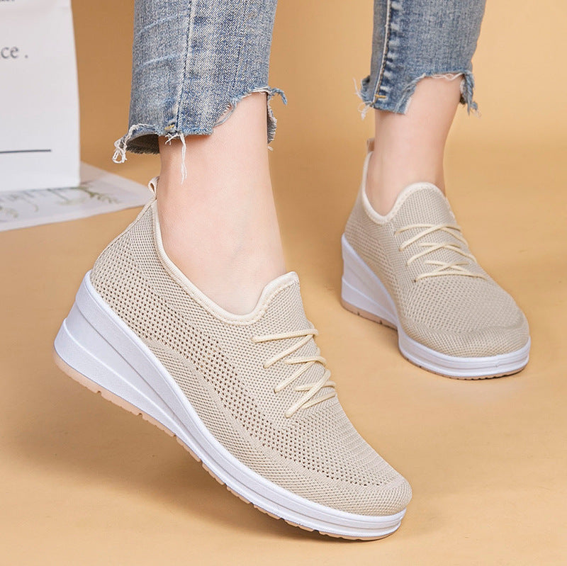 Breathable Mesh Platform Wedges by Sophie Laurie